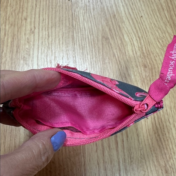 Simply Southern Pink Elephants ID and Money Holder with Tassel and Key Ring - Picture 4 of 6